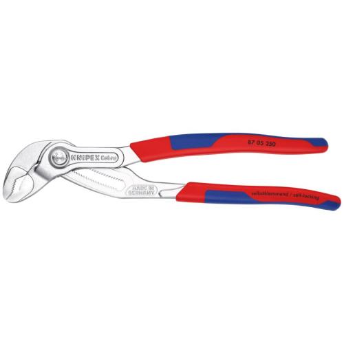 Knipex Cobra Quickset Push Button Waterpump Pliers 250mm (46mm Capacity) 87 21 250